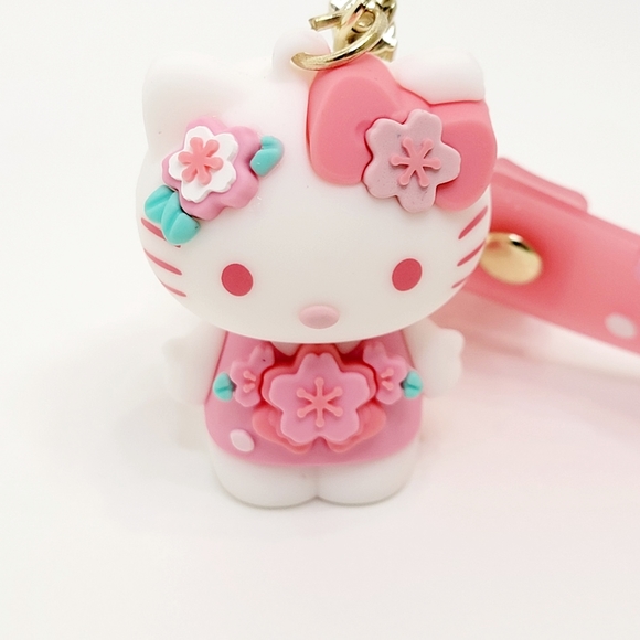 Hello Kitty Pink Flower Keychain - Picture 3 of 5